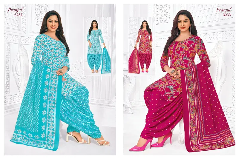 Priyanshi Vol 32 By Pranjul Printed Cotton Dress Material Wholesale Market In Surat
